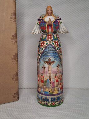 Jim Shore 2005 Heartwood Creek "On the Cross" Angel figurine #4004747 w/Box EUC